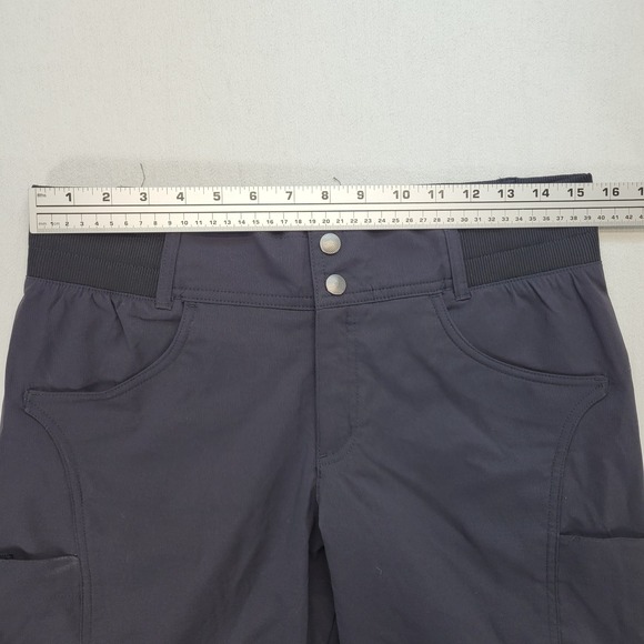 Title Nine Recycled Clamber 2.0 Hiking Capris Womens 8 Black Lightweight - Picture 9 of 12